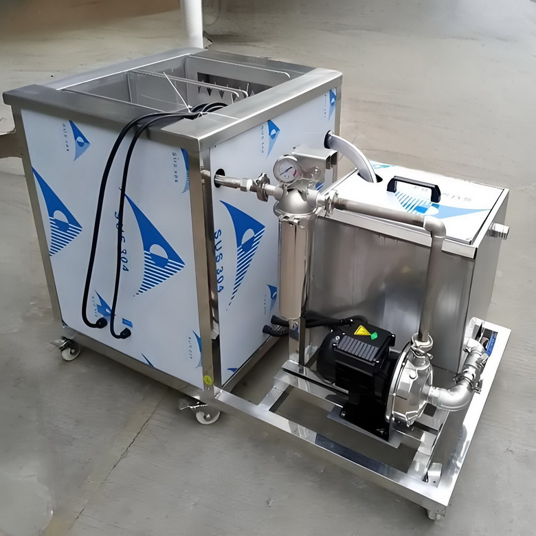 單槽溢流循環(huán)除油超聲波清洗機